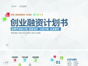 商業投資策劃 簡潔大氣的創業計劃與項目總結